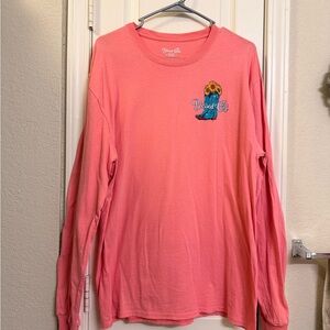Blessed Girl Coral Long Sleeve Tee